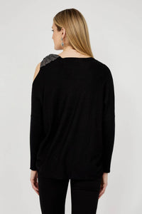 Frank Lyman - Crew Neck Jewel Pullover Sweater