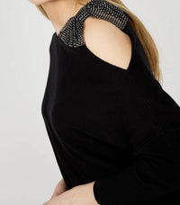 Frank Lyman - Crew Neck Jewel Pullover Sweater
