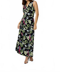 Frank Lyman - Doodle Print A-line Maxi Dress