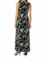 Frank Lyman - Doodle Print A-line Maxi Dress