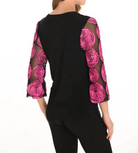 Frank Lyman - Embroidered Three Quarter Top