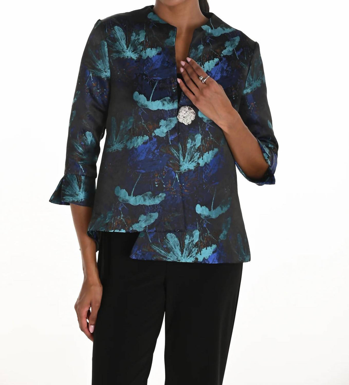Frank Lyman - Floral Woven Jacket