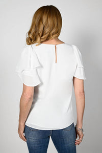 Frank Lyman - Flutter Sleeve Blouse