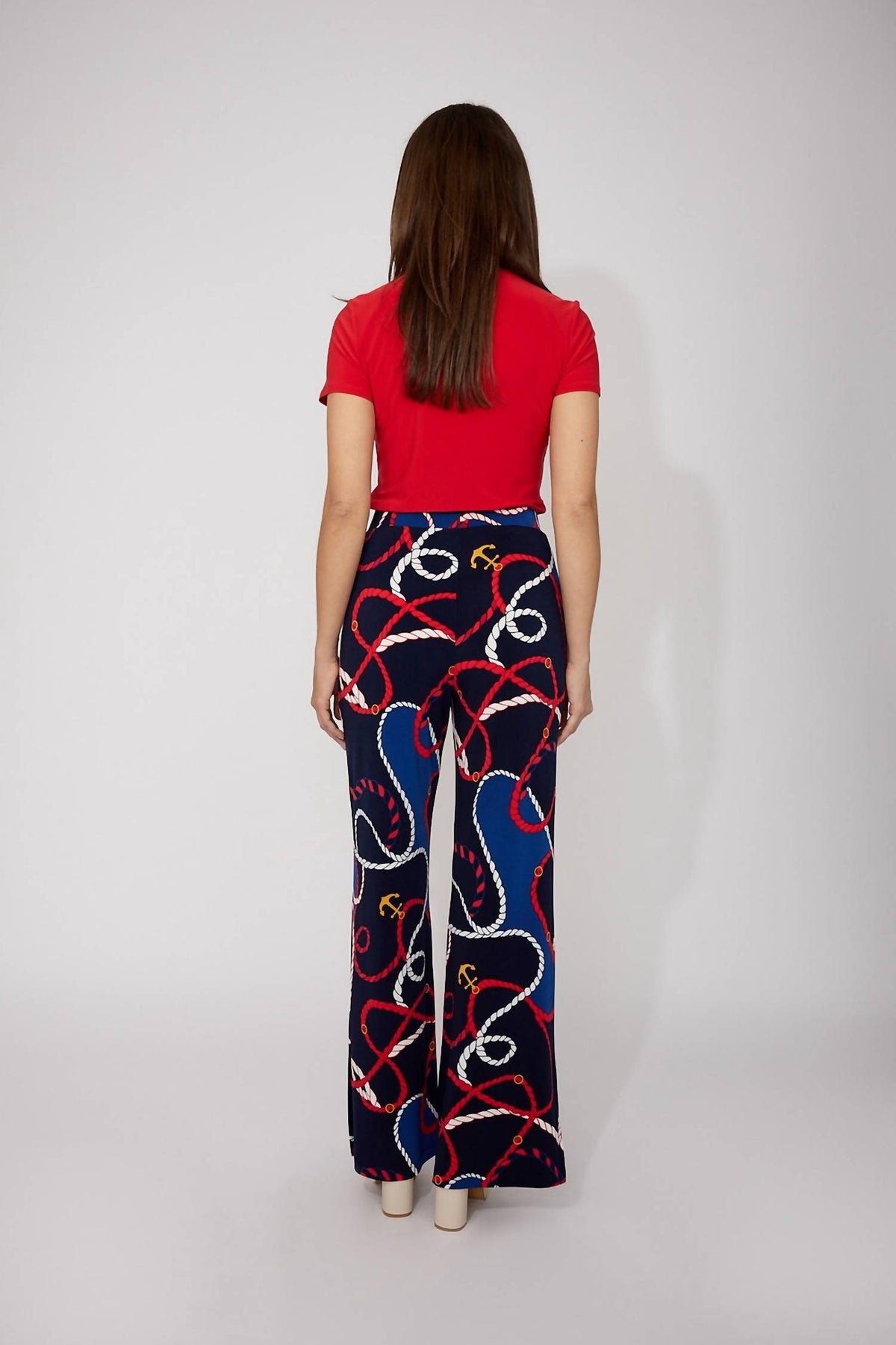 Frank Lyman - High-waisted Abstract Trousers