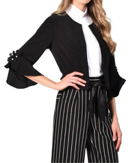 Frank Lyman - Knit Bolero Sleeves Jacket