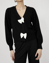 Frank Lyman - Knit Cardigan With Decorative Bows