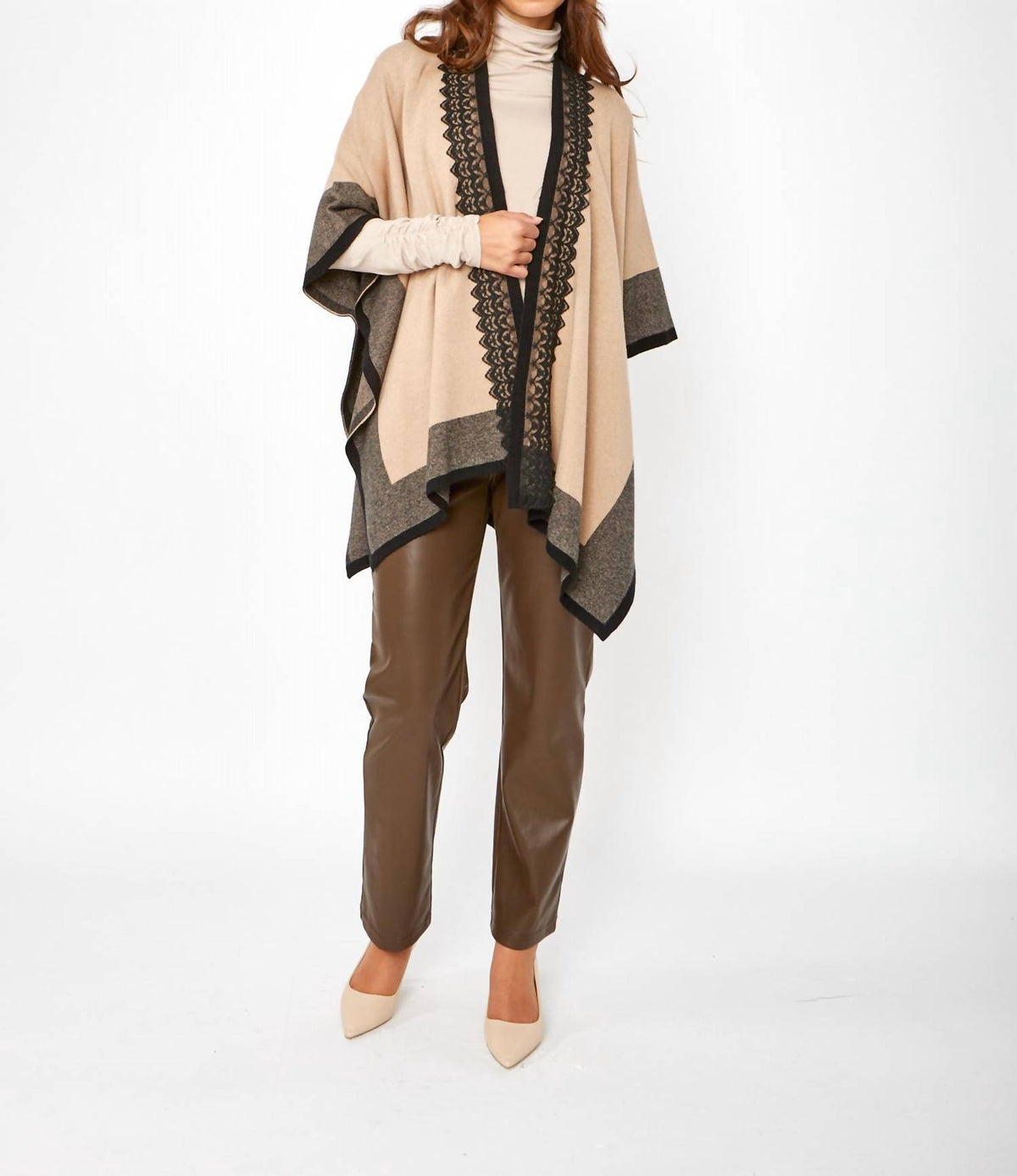 Frank Lyman - Relaxed Fit Sleeveless Poncho