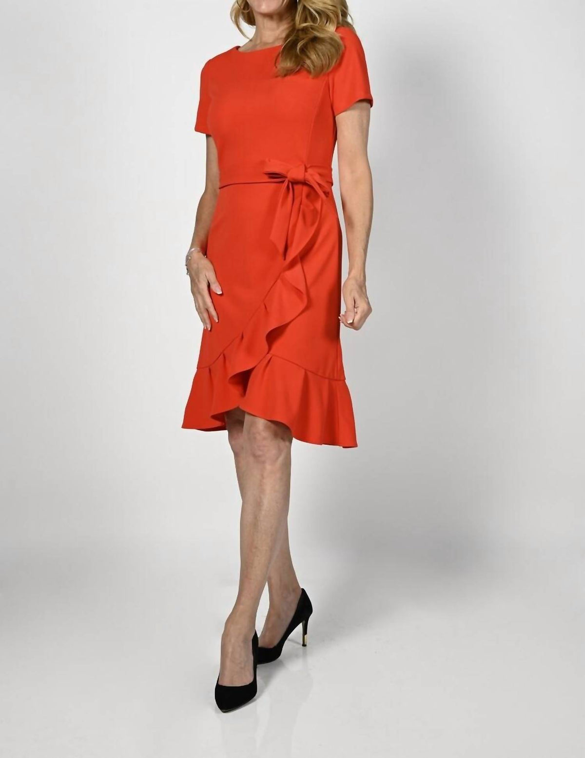Frank Lyman - Ruffle Knit Dress