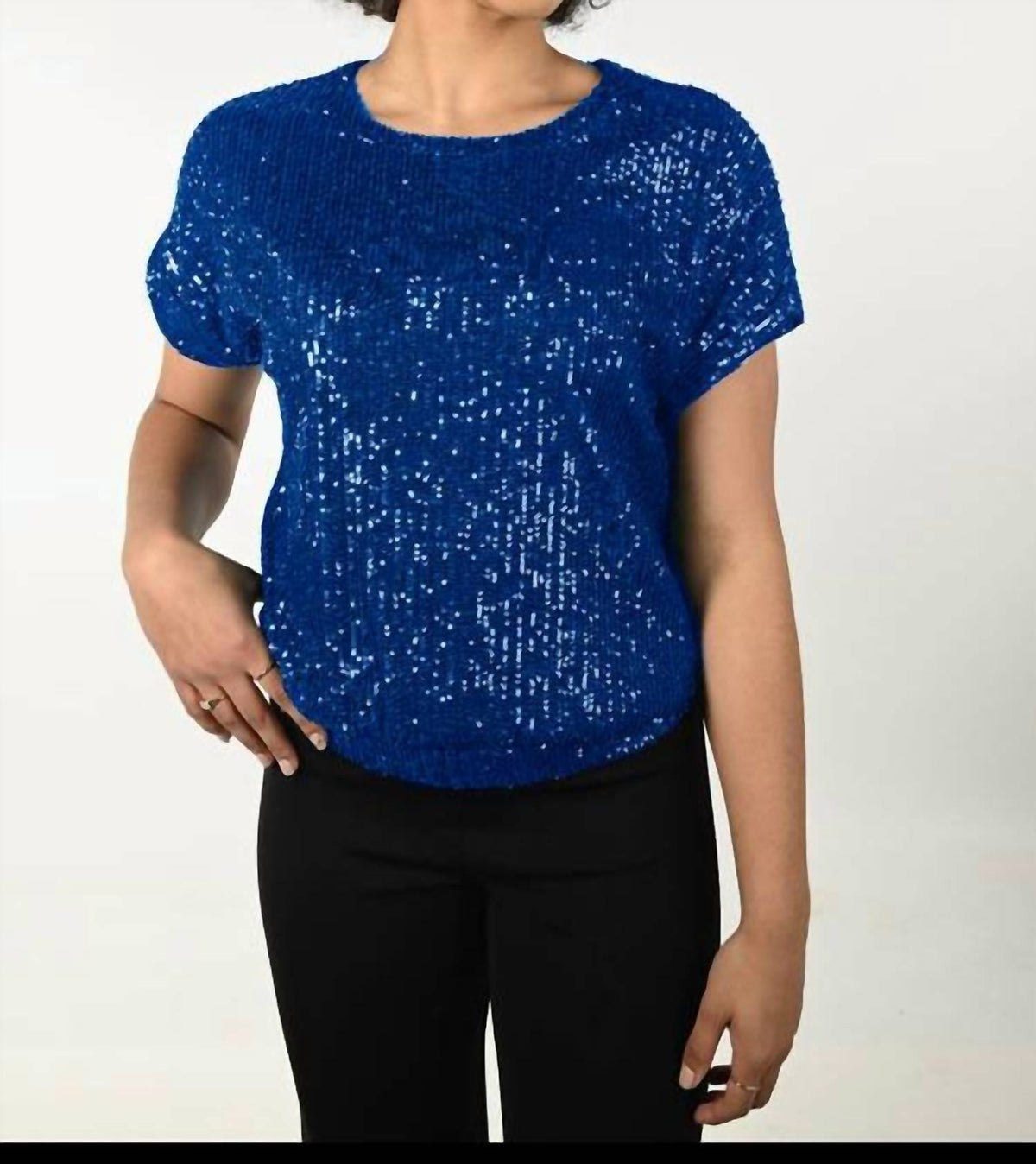 Frank Lyman - Sequin Short Sleeve Top