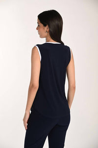 Frank Lyman - V-neck Sleeveless Pullover Top