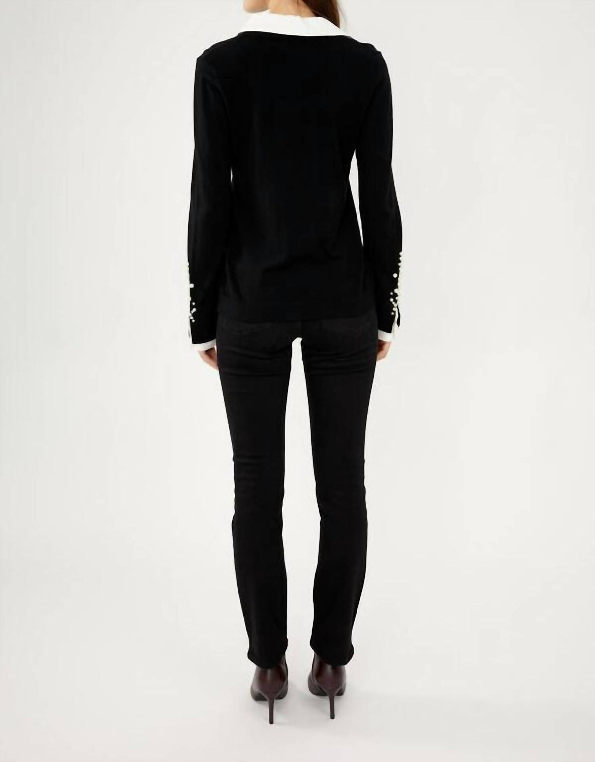 Frank Lyman - Women's Pearl Trim Sweater