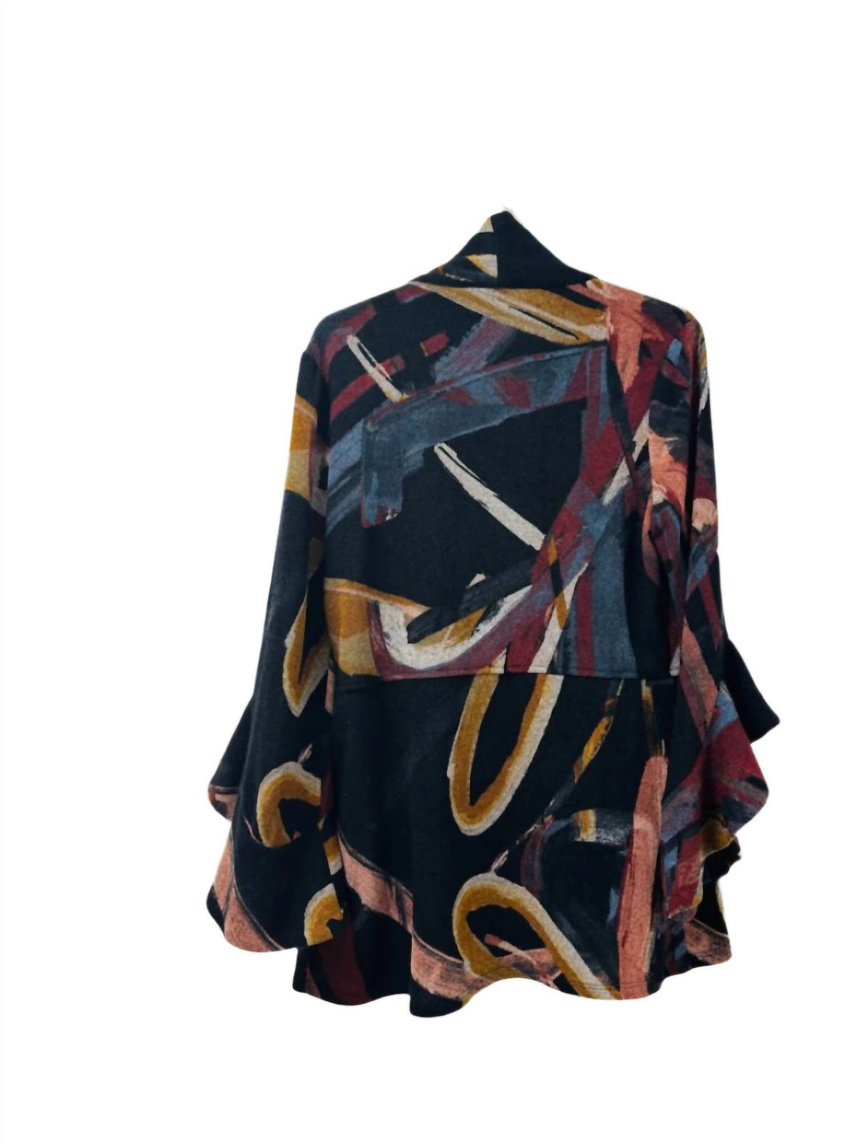 Frank Lyman - Women's Ruffle Bell Sleeves Pull On Jacket