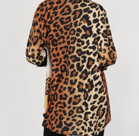 Frank Lyman - Woven Leopard Print Blouse