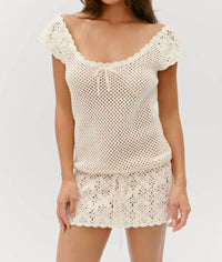 Frankies Bikinis - Moss Crochet Mini Dress