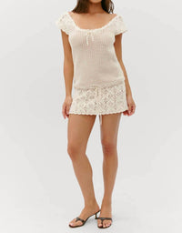 Frankies Bikinis - Moss Crochet Mini Dress