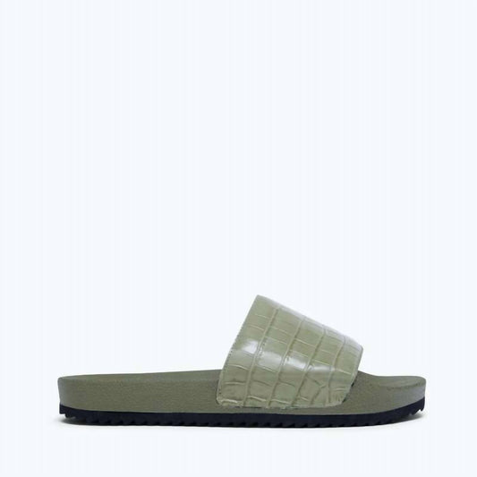 Freda Salvador - Women's Lea Slides - green - sandals - shoes