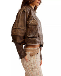 Free People - Adrienne Leather Jacket