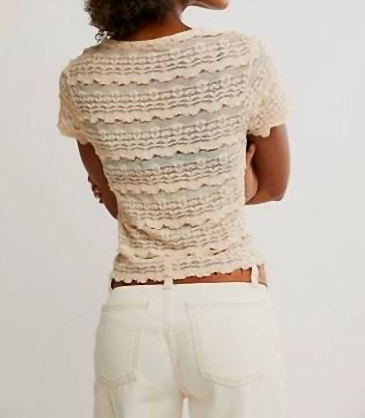 Free People - Angelina Lace Tee