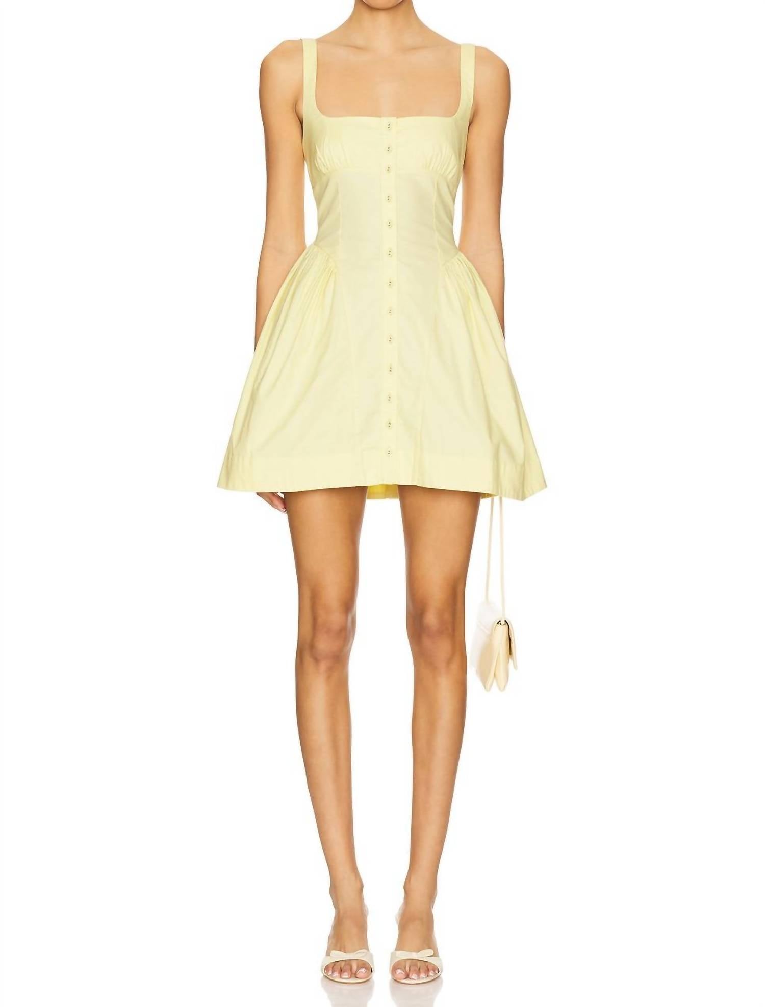 Free People - Astrid Oxford Mini Dress - clothing - dresses - mini