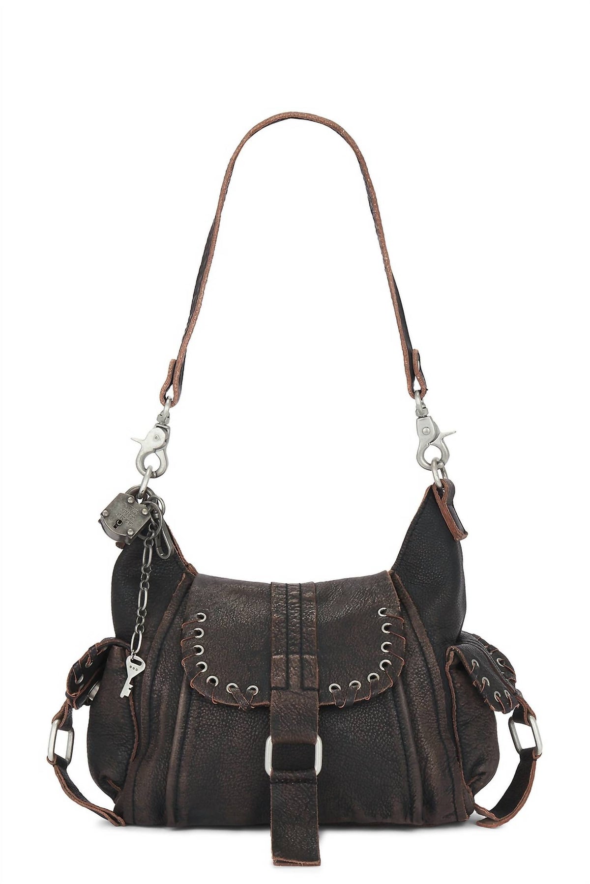Free People - Baby Leigh Distressed Tote Bag