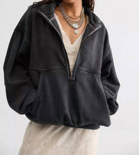 Free People - Banks Half-zip Pullover Top