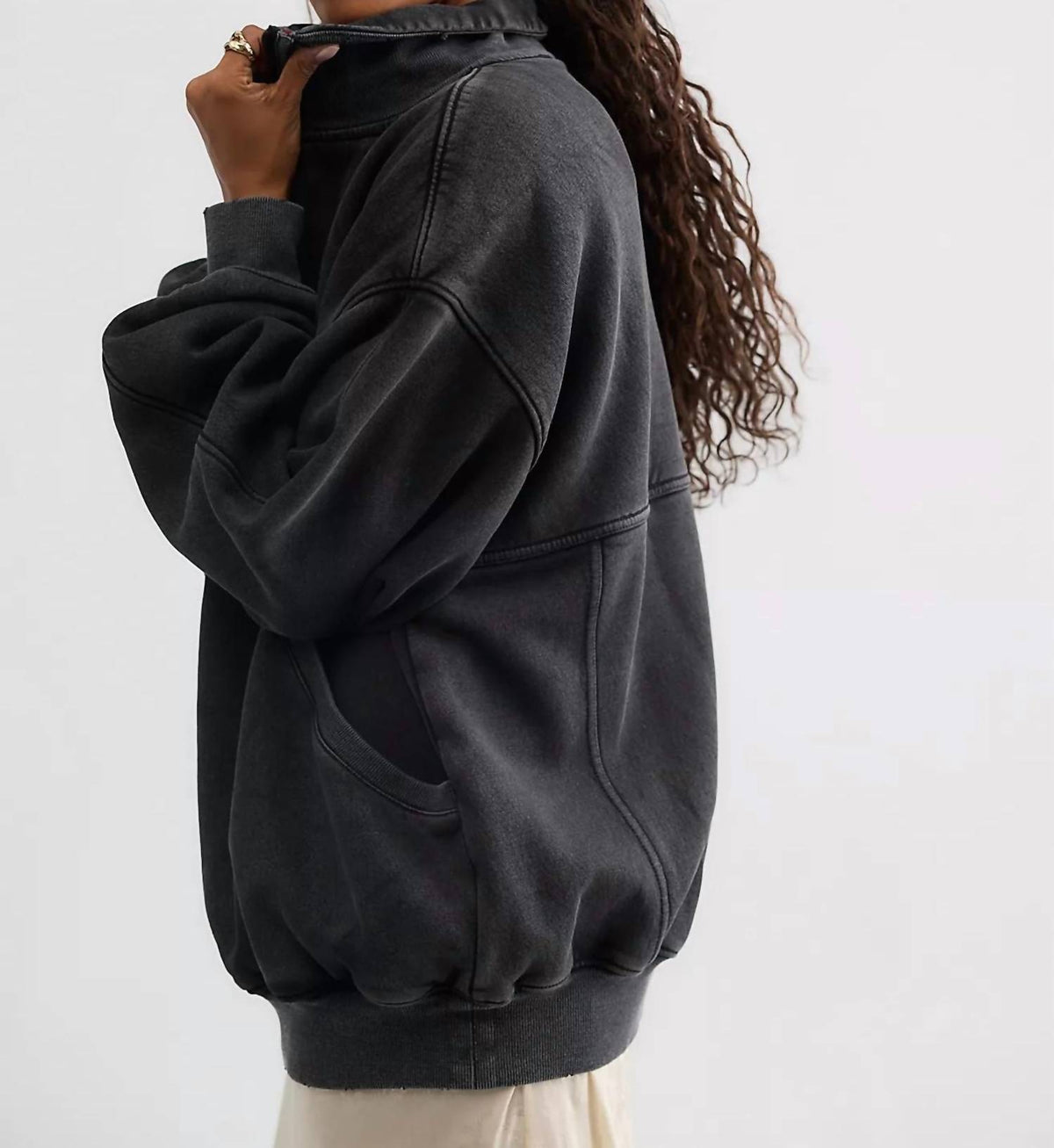 Free People - Banks Half-zip Pullover Top