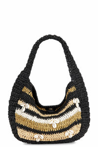 Free People - Belize Shell Raffia Shoulder Bag