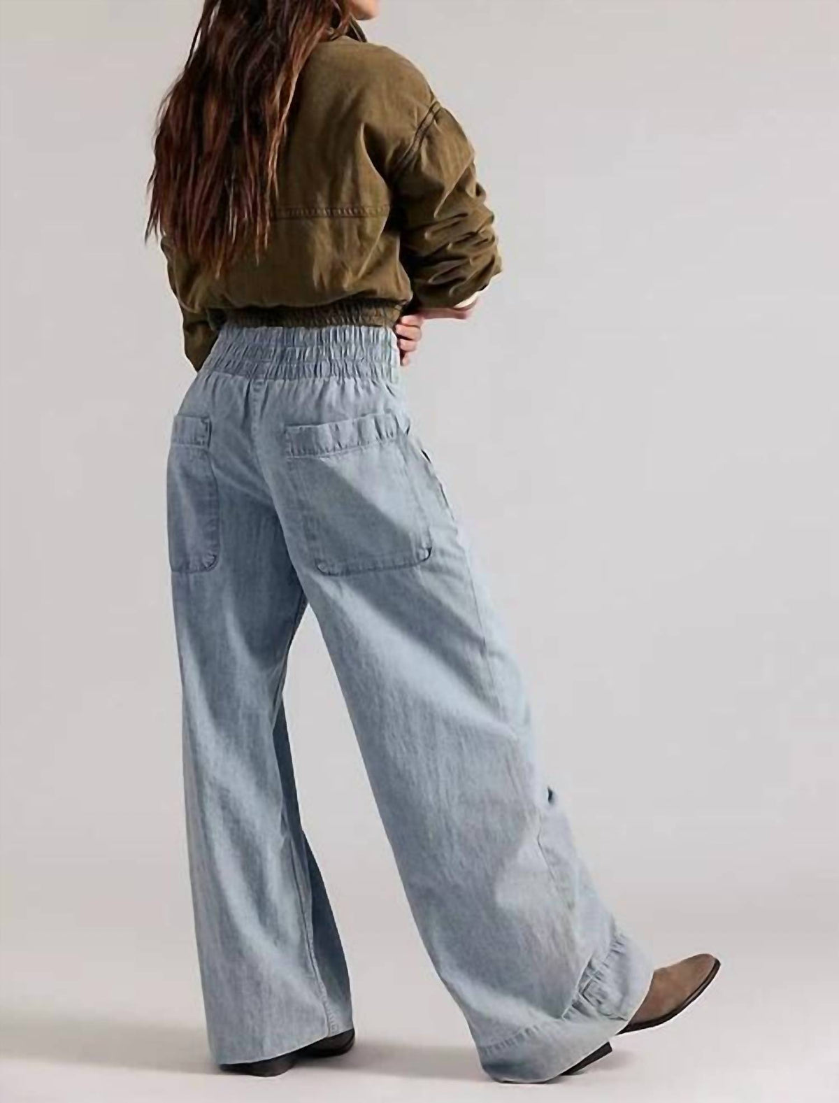 Free People - Breezy Denim Pull On Pant