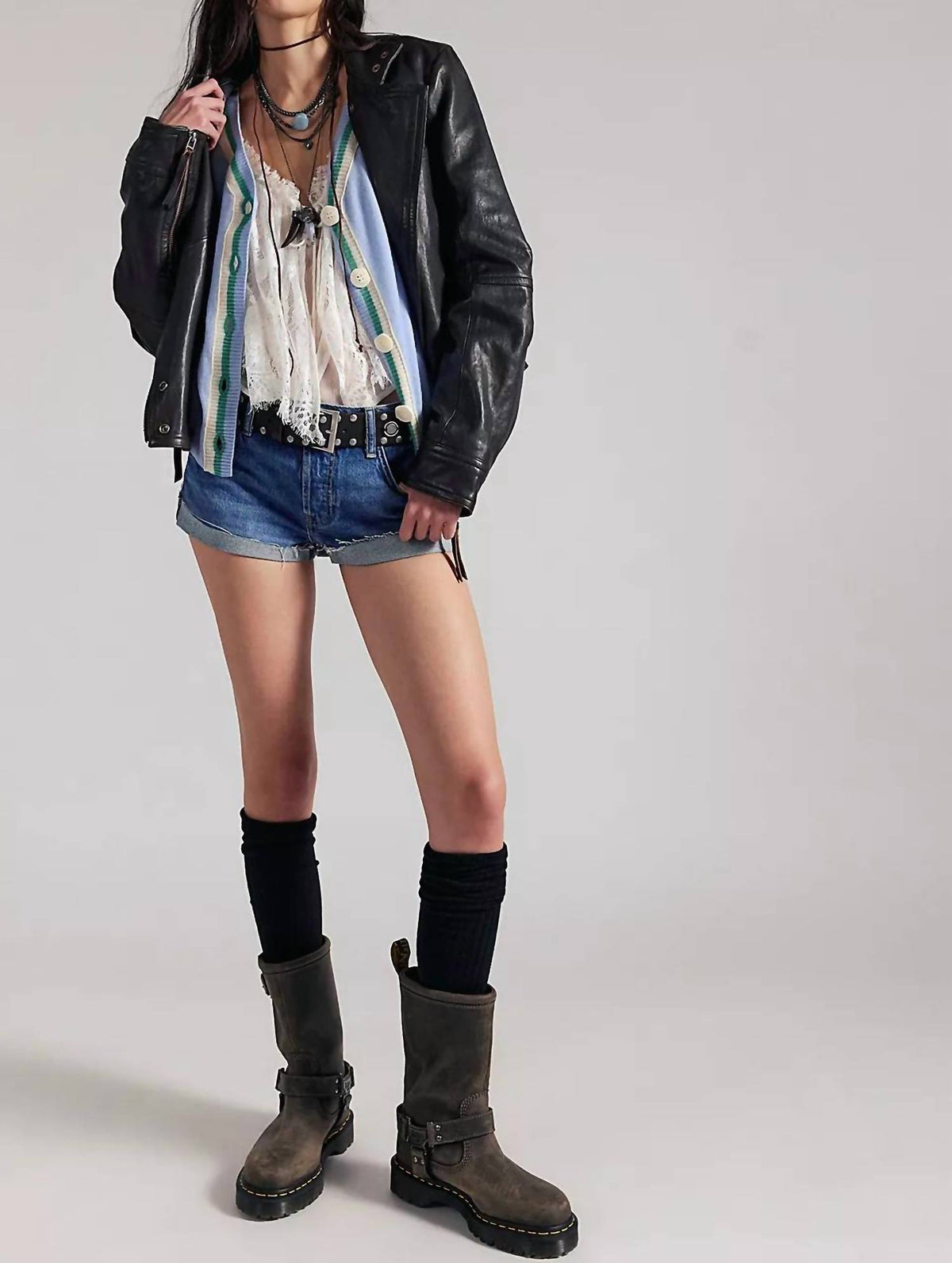 Free People - Cali Cuffed Shorts