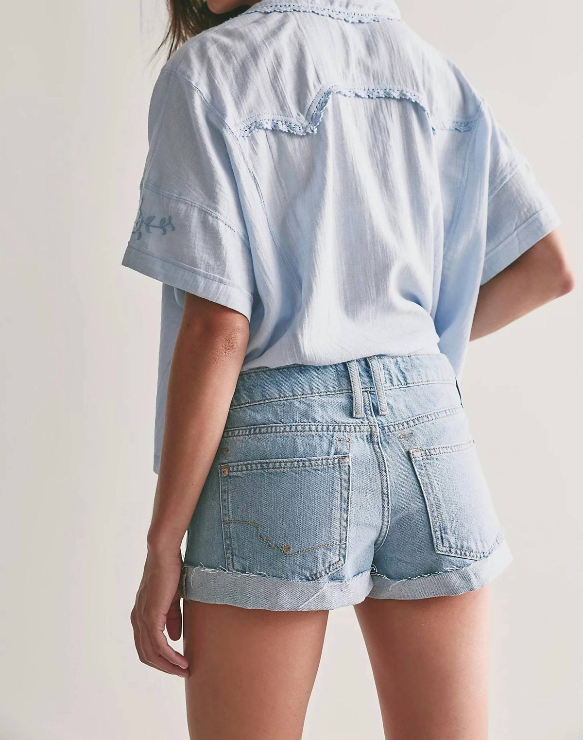 Free People - Cali Cuffed Shorts