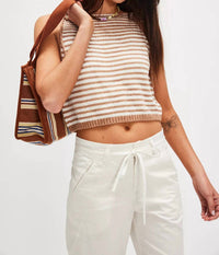 Free People - Claire Knit Tank Top - clothing - cotton - blend - red