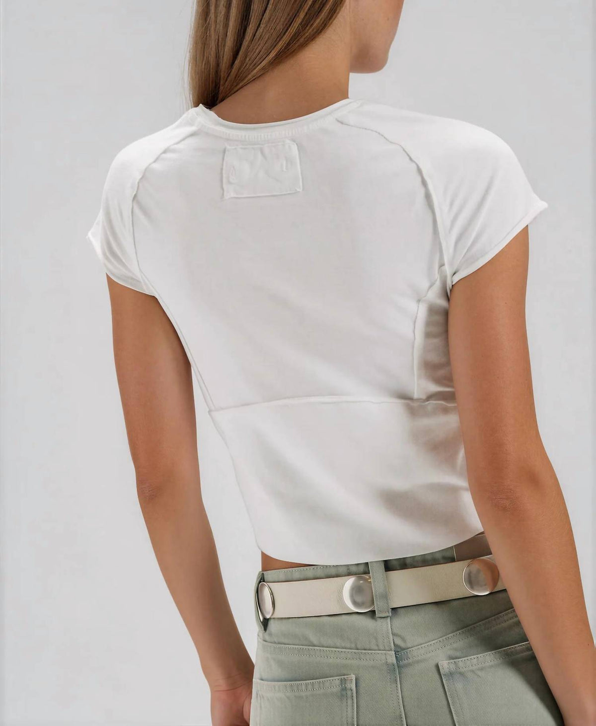 Free People - Cropped Cap Sleeve Tee