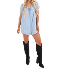 Free People - Daisy Denim Babydoll Romper