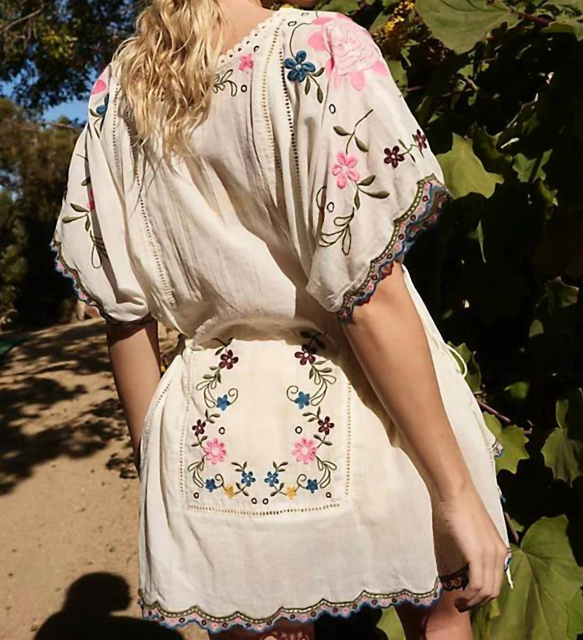 Free People - Danielle Embroidered Top