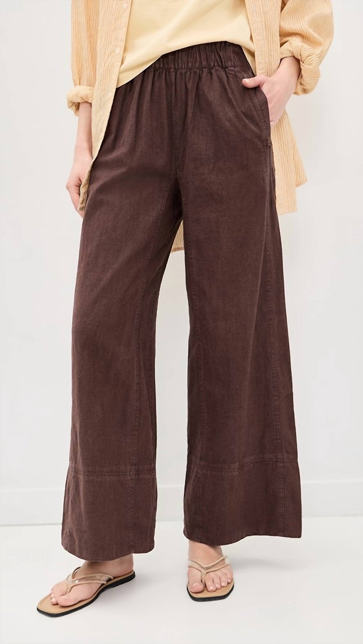 Free People - Days End Linen Pull On Pant