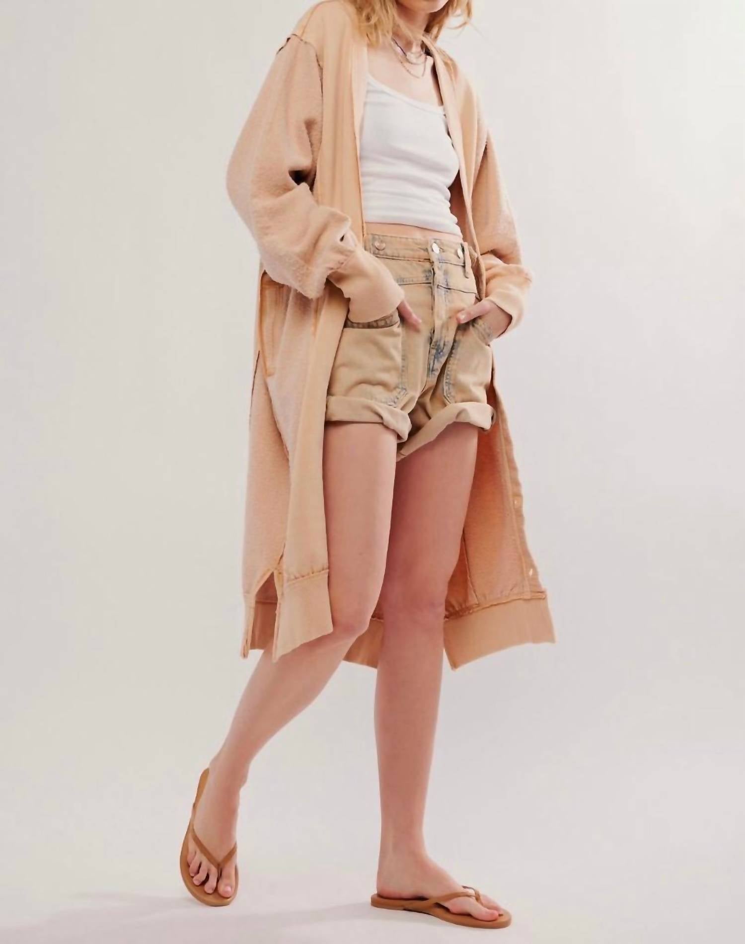 Free People - Dreamy Blue Cardigan - beige - cardigans - clothing