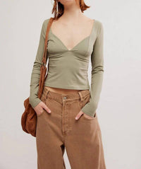 Free People - Duo Corset Long Sleeve Top