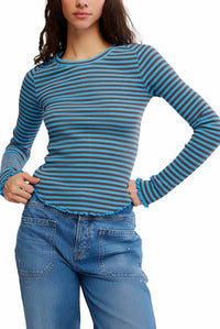 Free People - Easy Does It Striped Tee