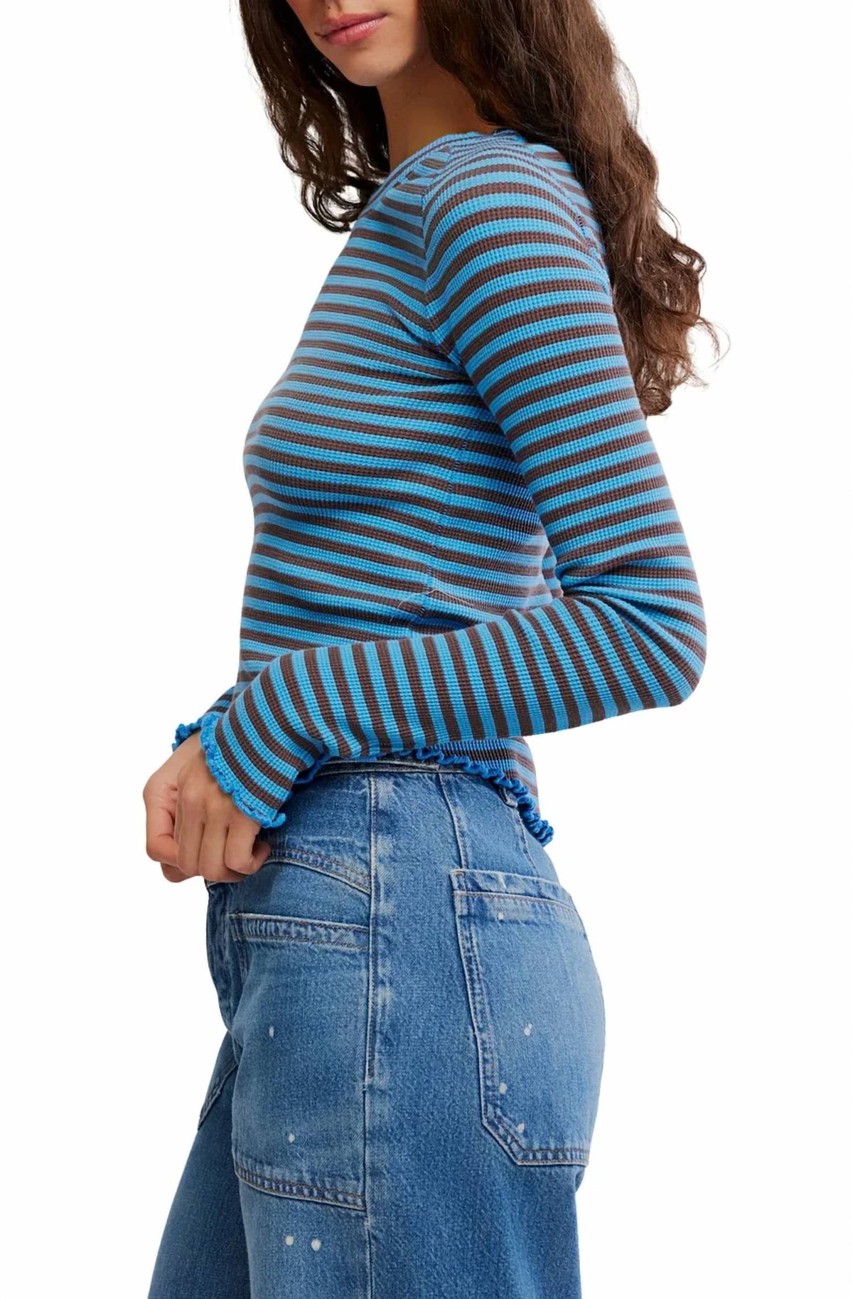 Free People - Easy Does It Striped Tee