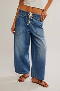 Free People - Easy Peasy Pull On Relaxed Jeans
