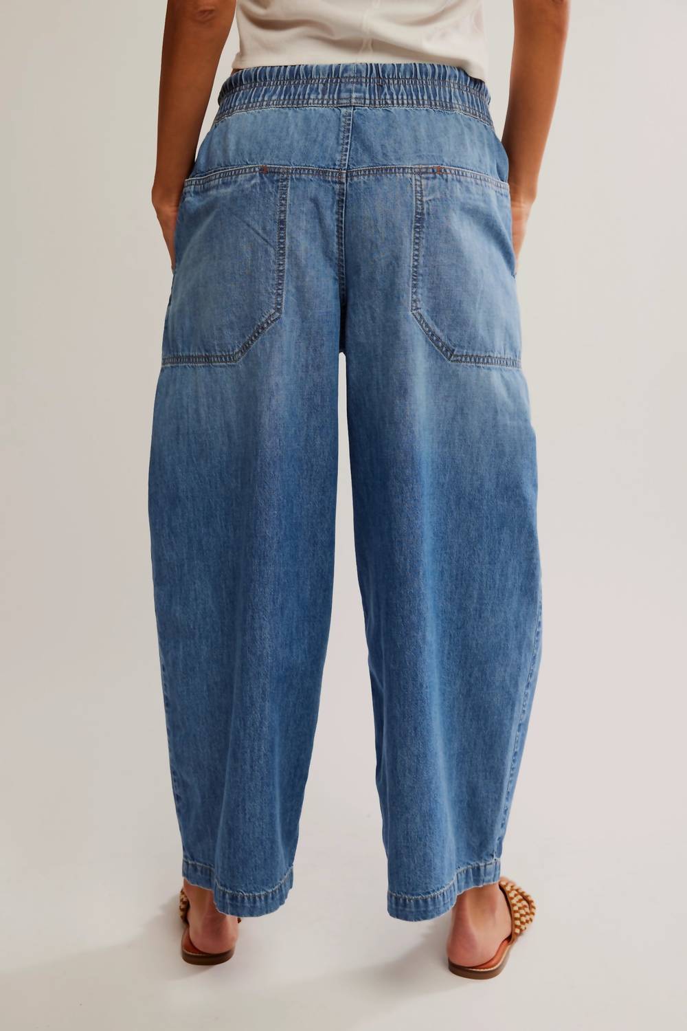 Free People - Easy Peasy Pull On Relaxed Jeans