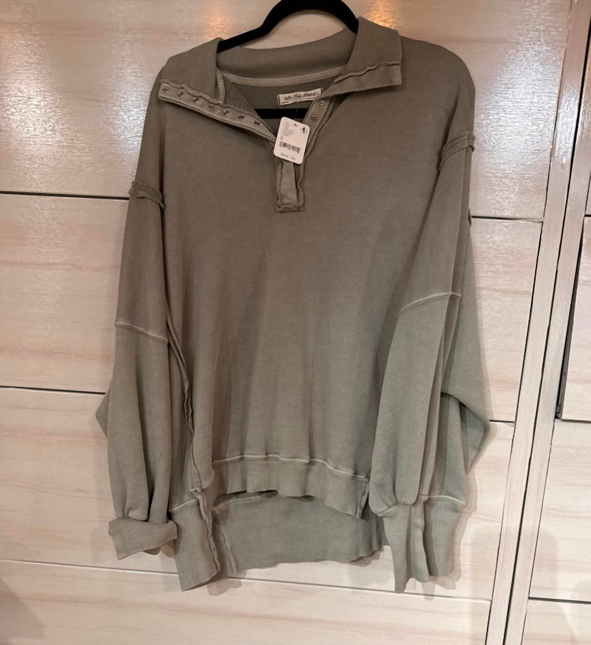 Free People - Henley Sweatshirt