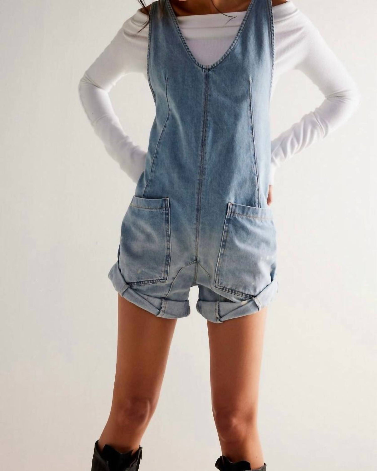 Free People - High Roller Denim Shortall