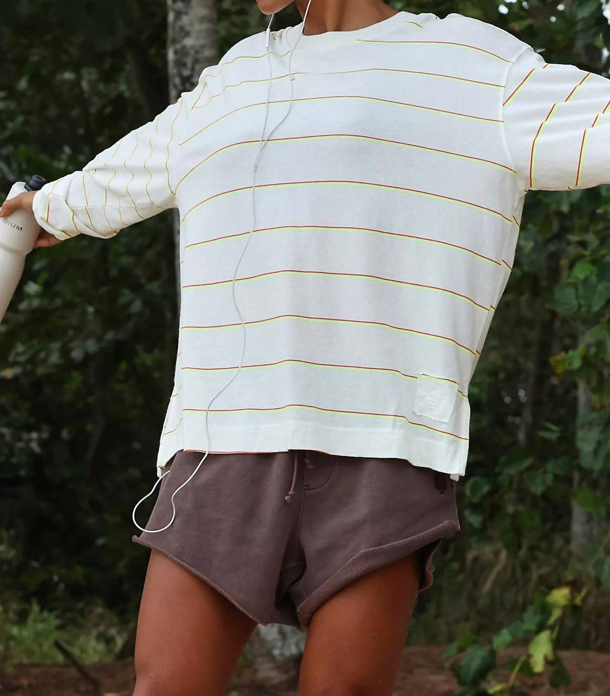Free People - Hustle Striped Layer Long Sleeve Shirt