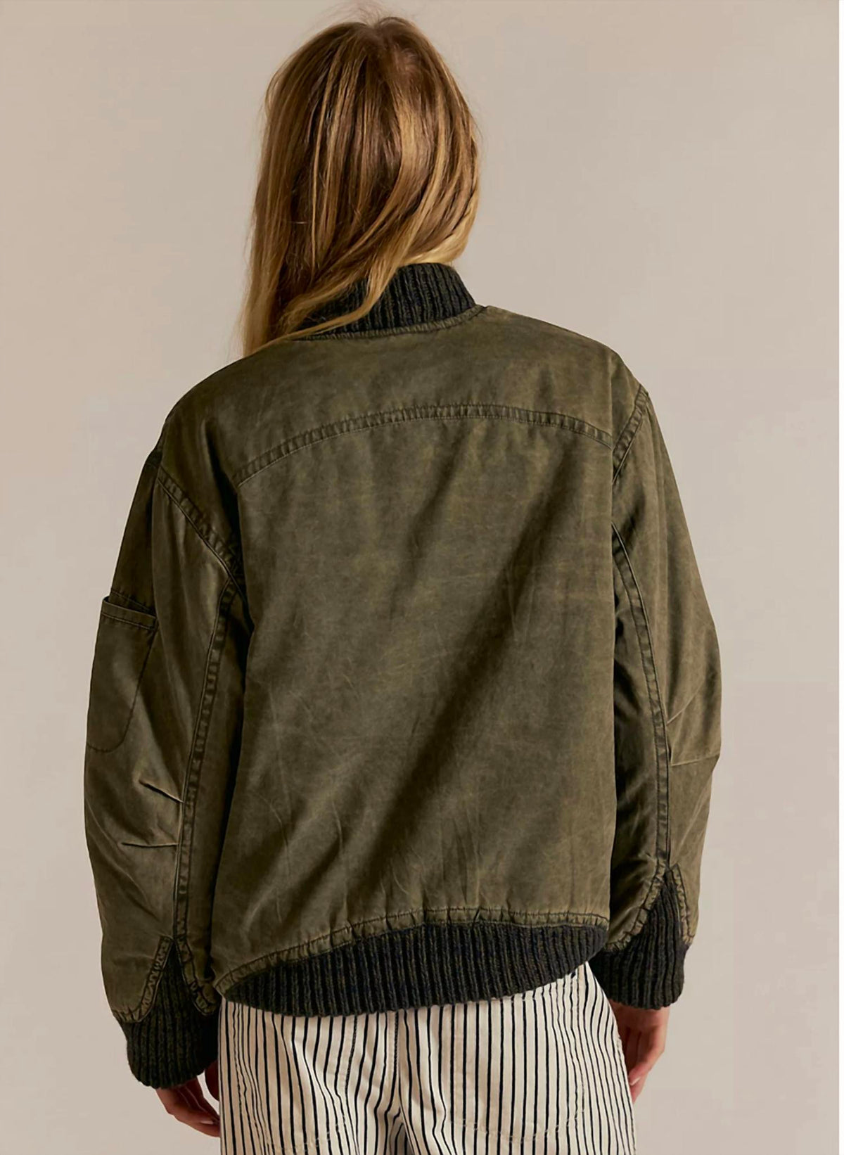 Free People - JAX WASHED BOMBER JACKET