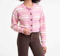 Free People - Lila Stripe Cardigan