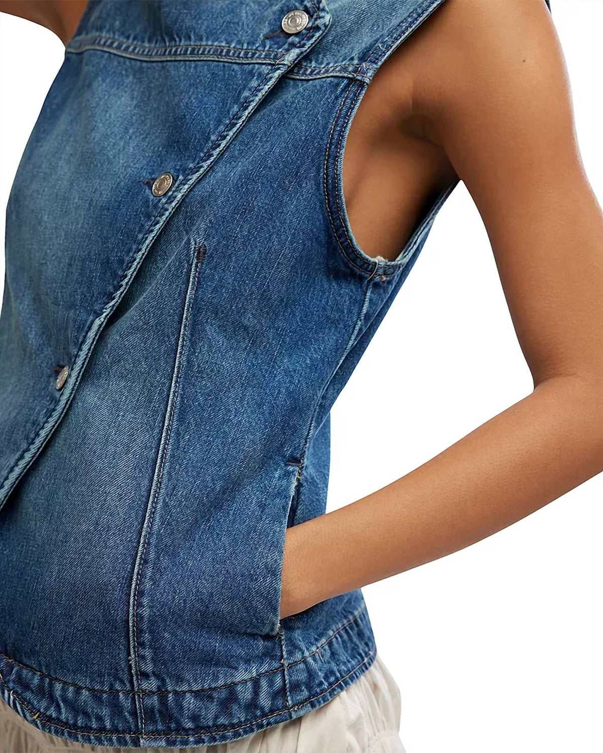 Free People - Maris Denim Vest