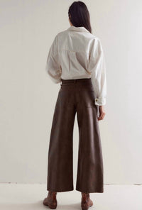 Free People - Misha Vegan Pants - brown - clothing - pants