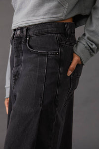 Free People - Old West Slouchy Jeans - black - clothing - flare