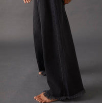 Free People - Old West Slouchy Jeans - black - clothing - flare